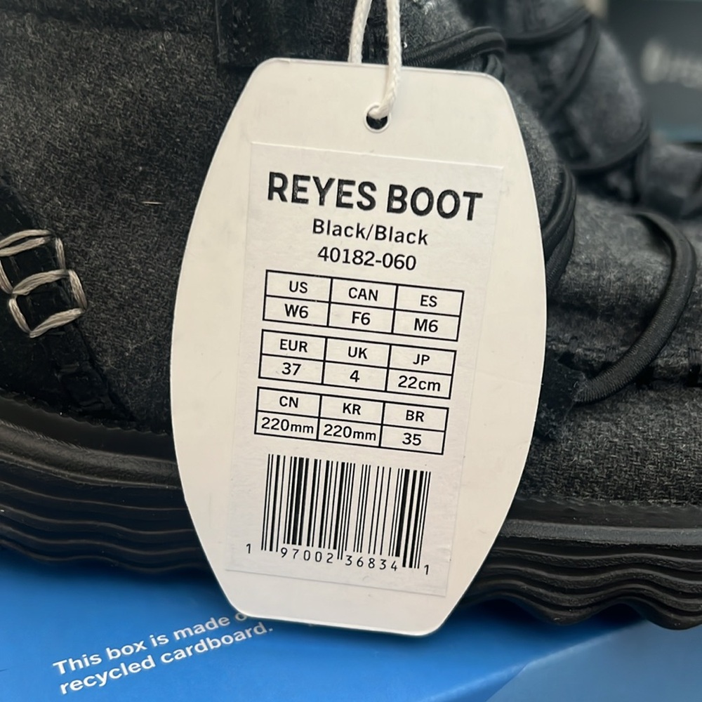 HEYDUDE Reyes Boot Wool Black/Black Size 6 | Women's Boots - Picture 5 of 5